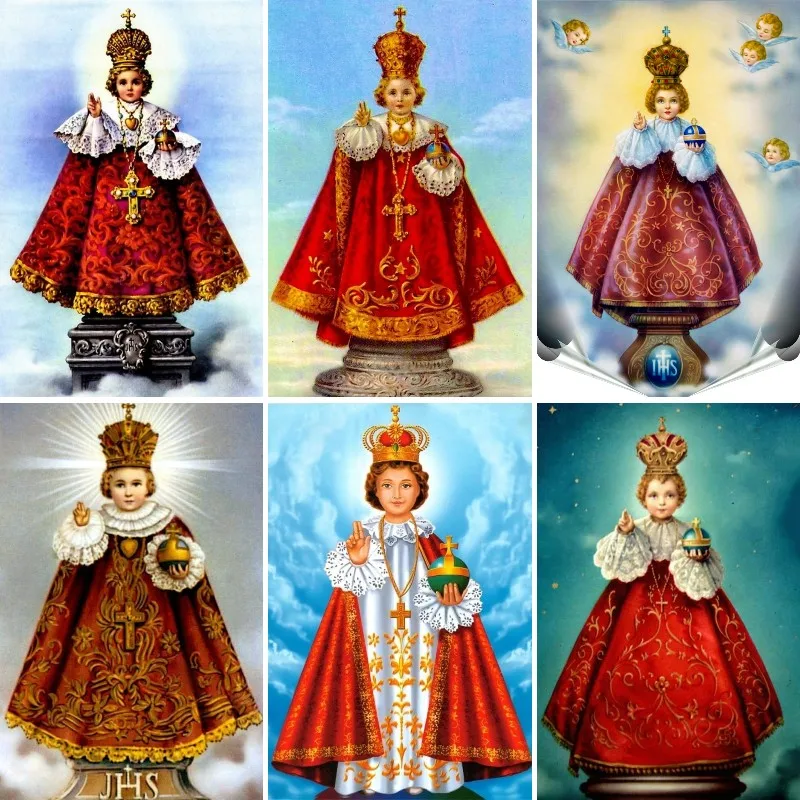 Embroidery Icon - Trẻ Sơ Sinh Chúa Giêsu Praha