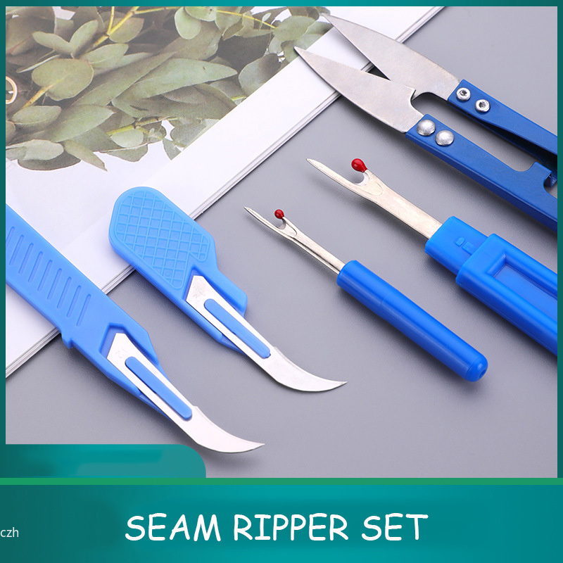Embroidery Yarns - 5Pcs Blue Sewing Ripper Kit with
