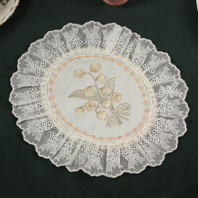 Embroidery Kitchen - New French Style Embroidery Lace Placemat