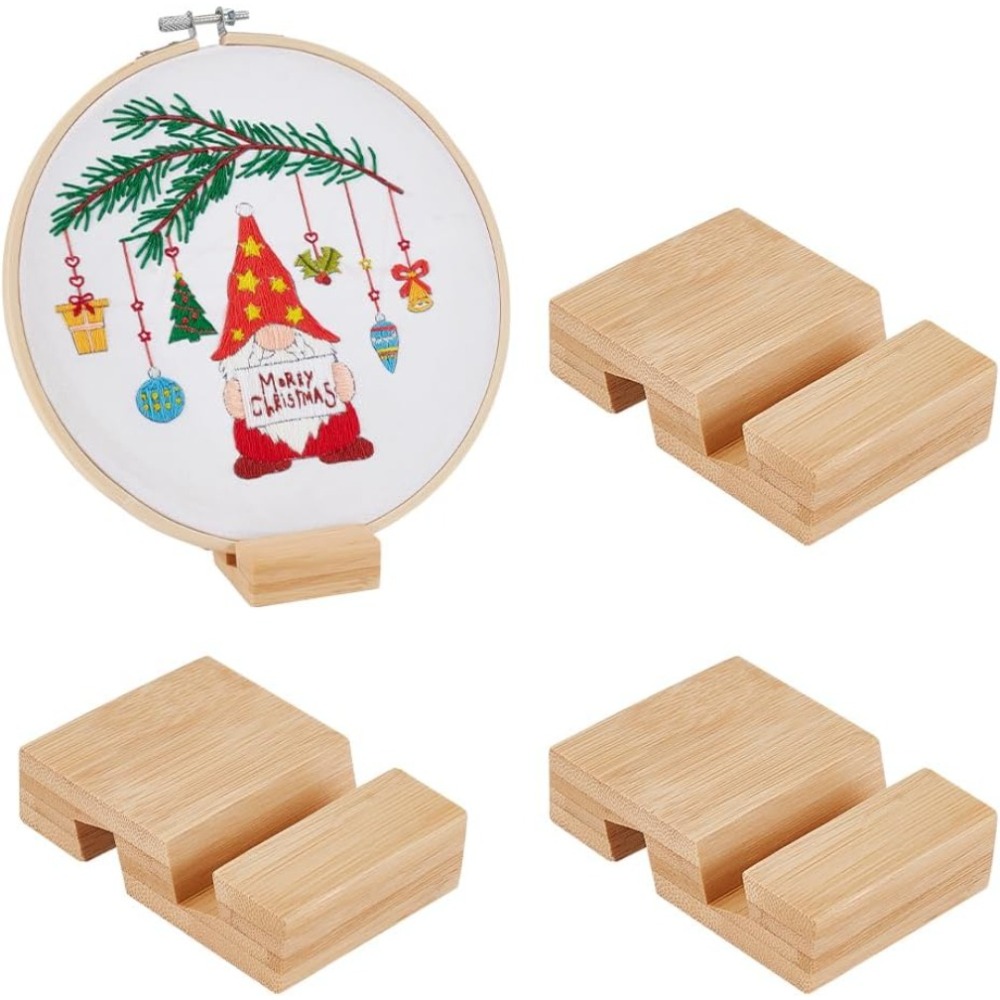 Embroidery Hoop Square - 4Pcs Embroidery Hoop Wooden Base Embroider