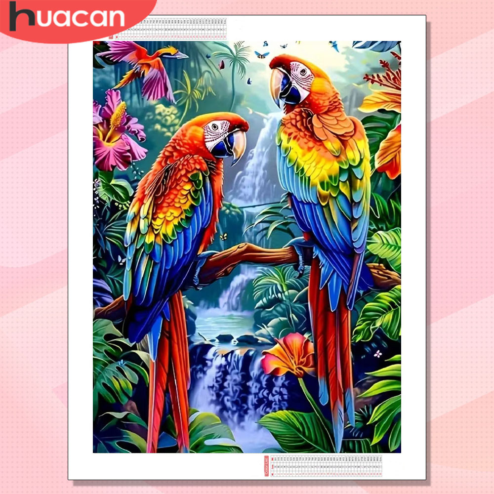 Embroidery Icon - HUACAN Diamond Painting New Parrot Animal