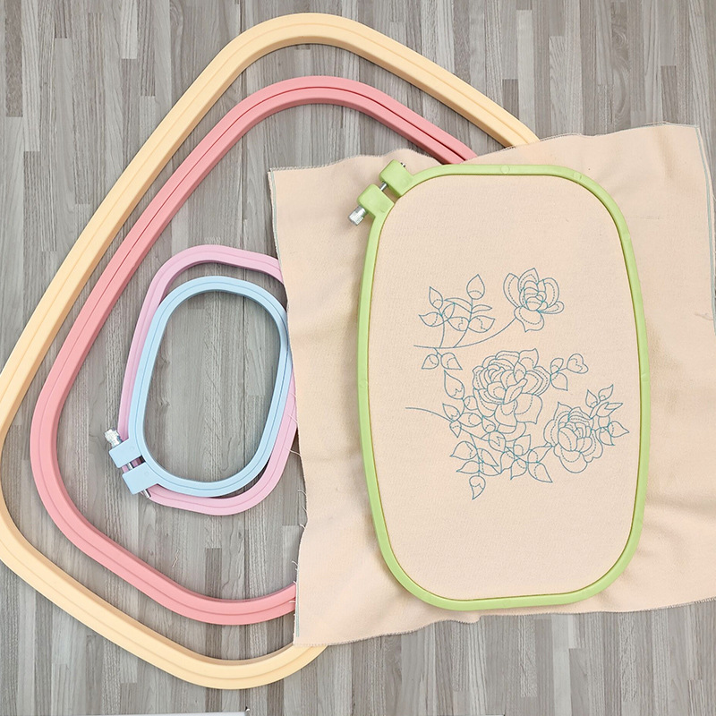 Embroidery Hoop Square - Màu Ngẫu Nhiên Vuông Vòng Tròn