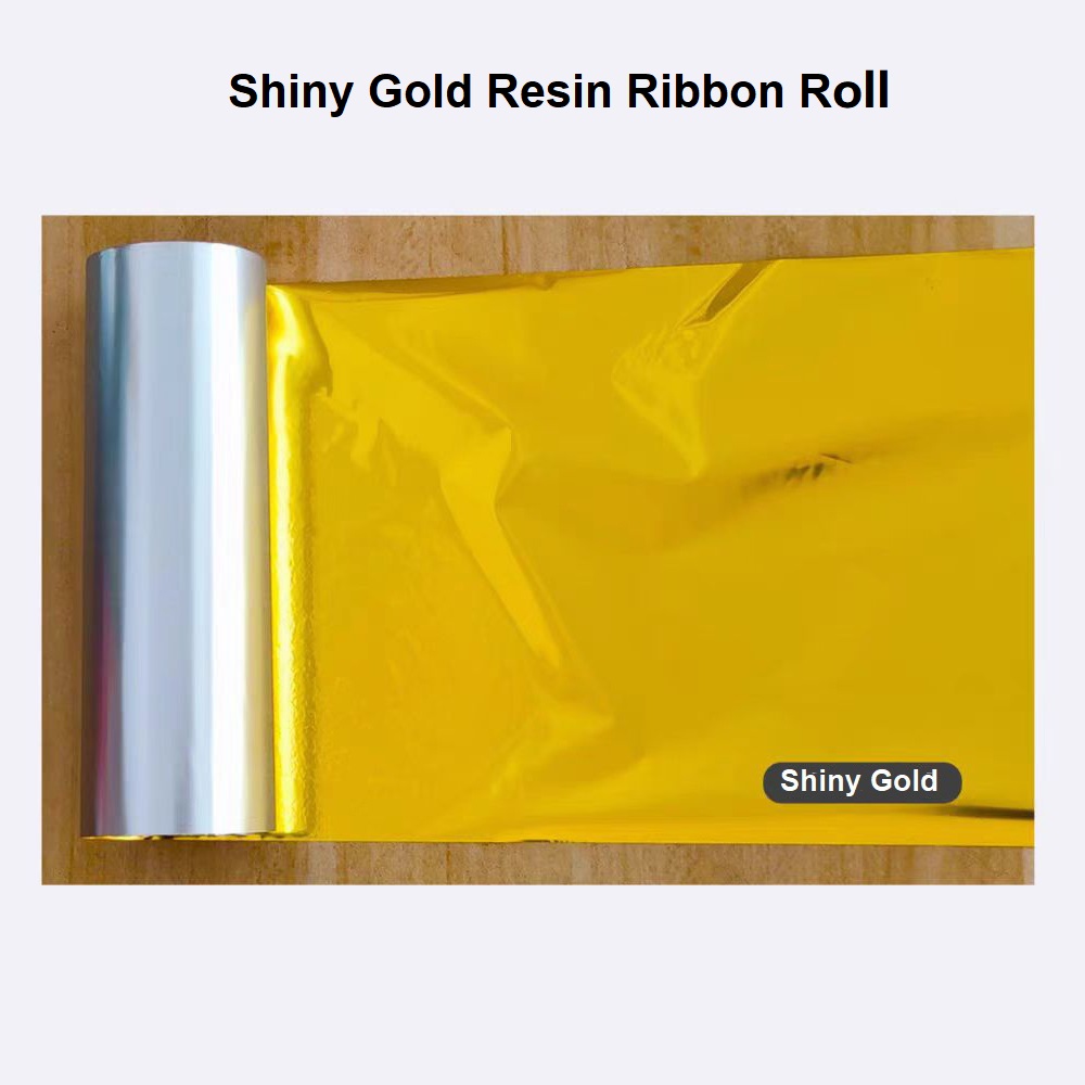 Transfer Paper Carbon - Shiny Gold Foil Resin Ribbon 110mmX300M