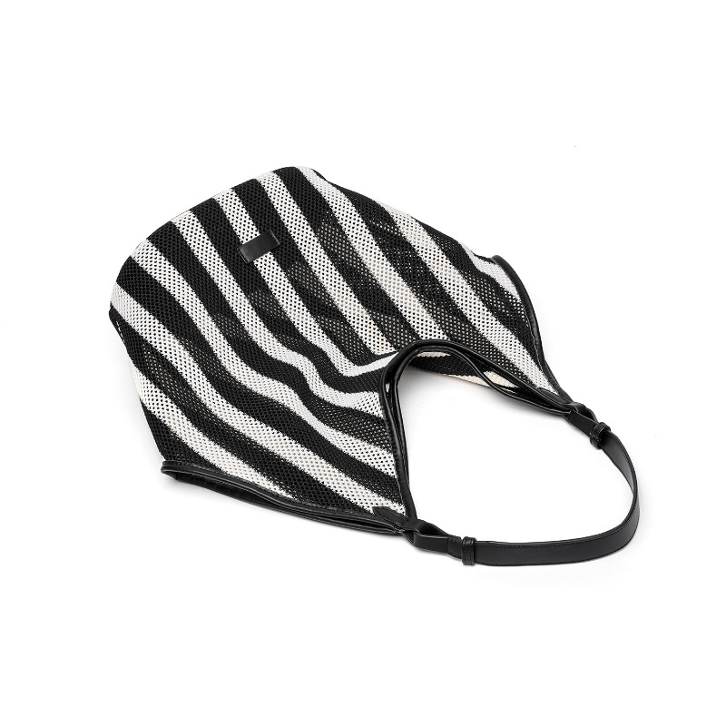 Striped Woven Large Capacity T - đánh giá và giá Embroidery Motif