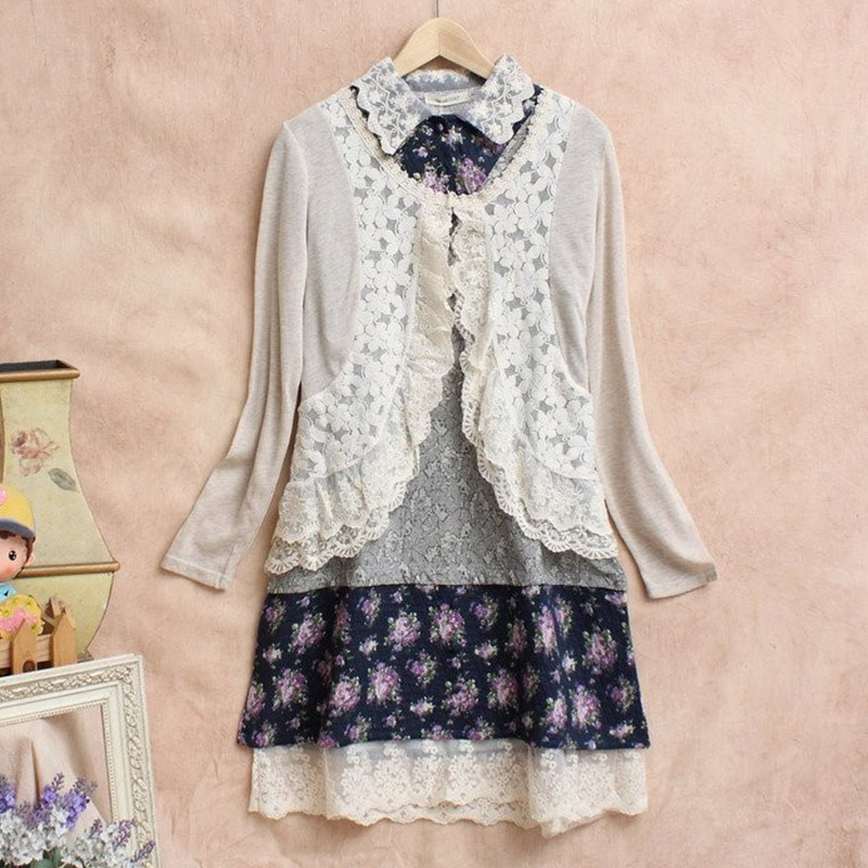 Mùa Xuân Mori Girl Ngọt Áo Sơ  - đánh giá và giá Embroidery Cardigan