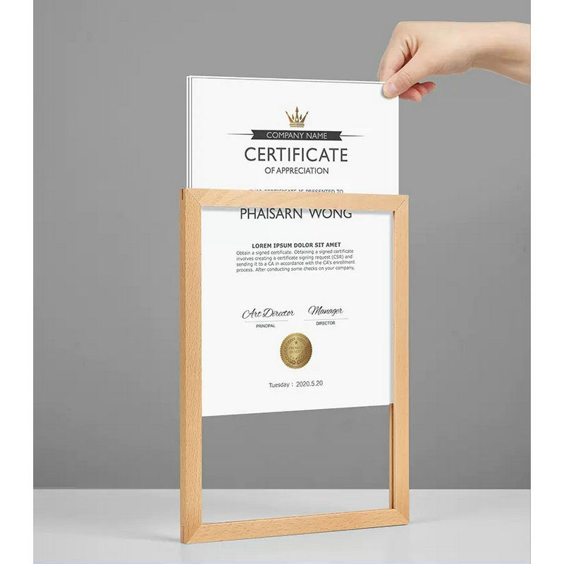 Self-adhesive Display Board A2 - đánh giá và giá Frame Display Wood