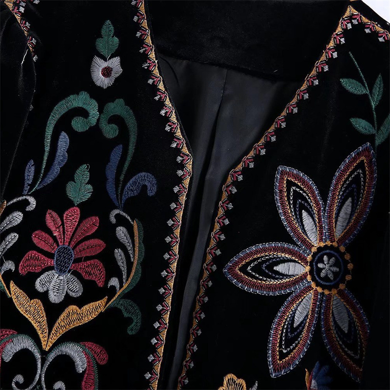 Women Vintage Floral Embroider - đánh giá và giá Embroidery Cardigan