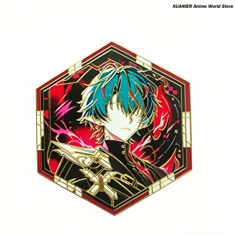 Anime Metal Badge Arknights:En - đánh giá và giá Embroidery Fabric