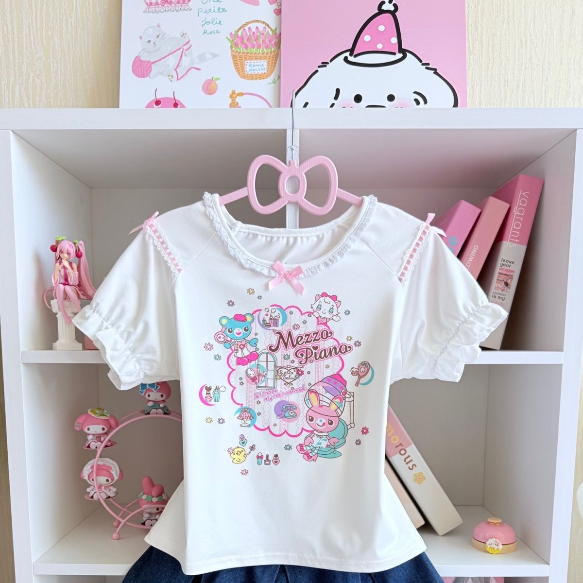 Japanese Sweet Skirt Sets Summ - đánh giá và giá Embroidery Tshirt