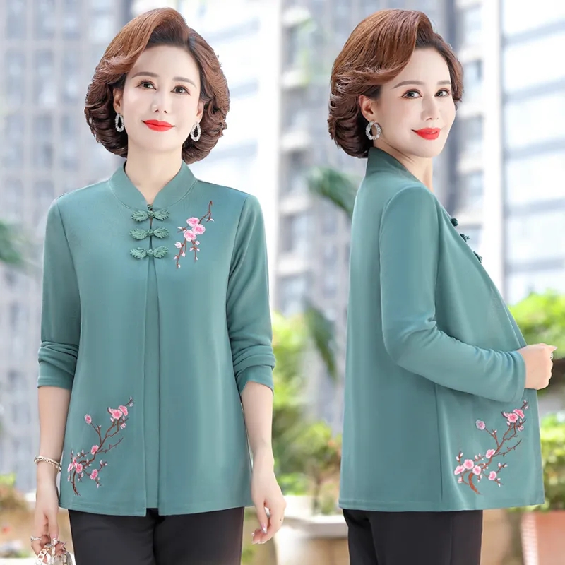 Middle-Aged Women Embroidery C - đánh giá và giá Embroidery Cardigan