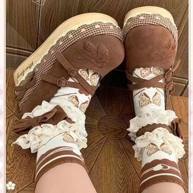 Lolita High Heels Height Incre - đánh giá và giá Embroidery Canvas