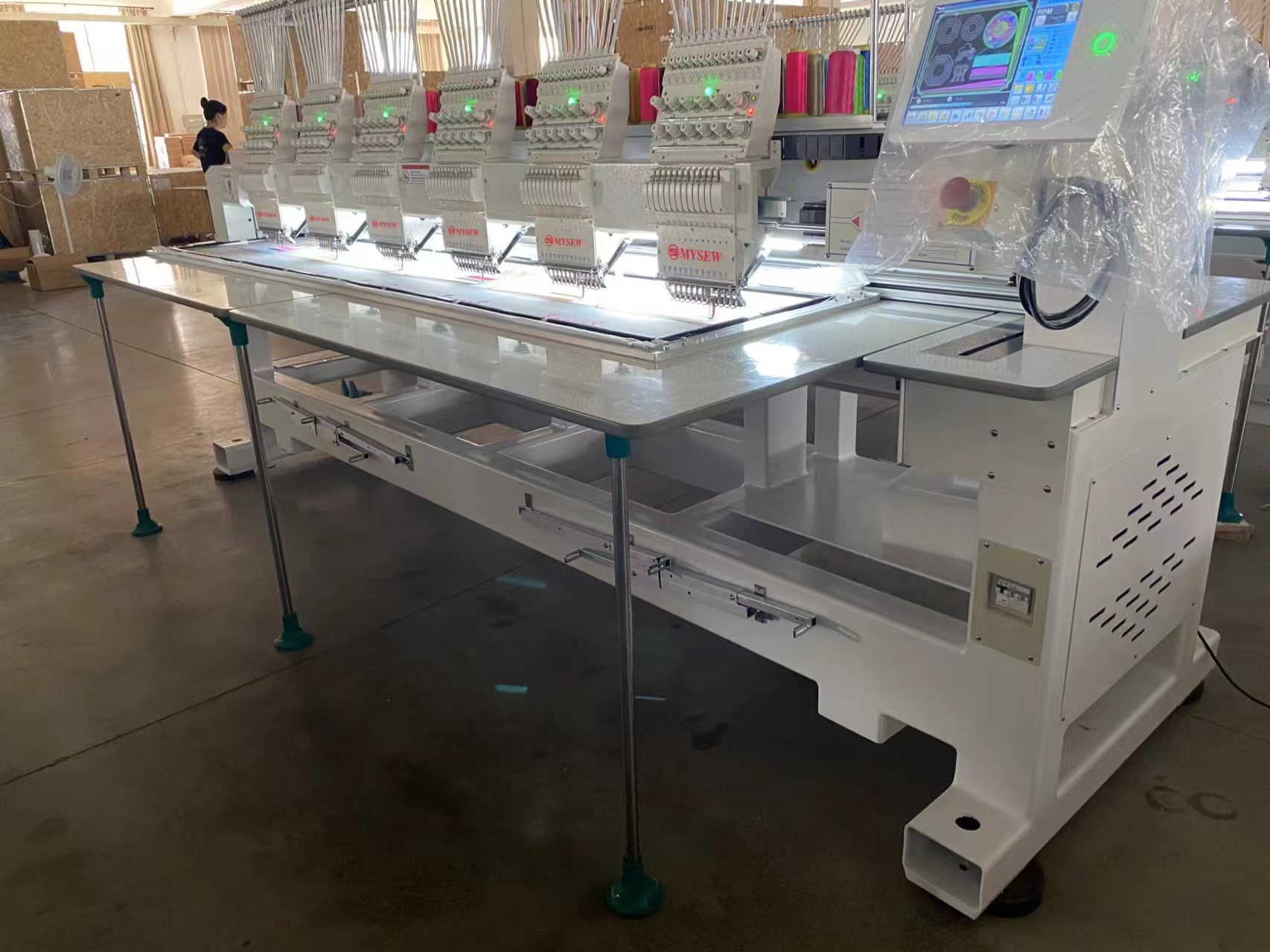 MFGS 1506 15  s 6 Head Automat - đánh giá và giá Embroidery Tshirt