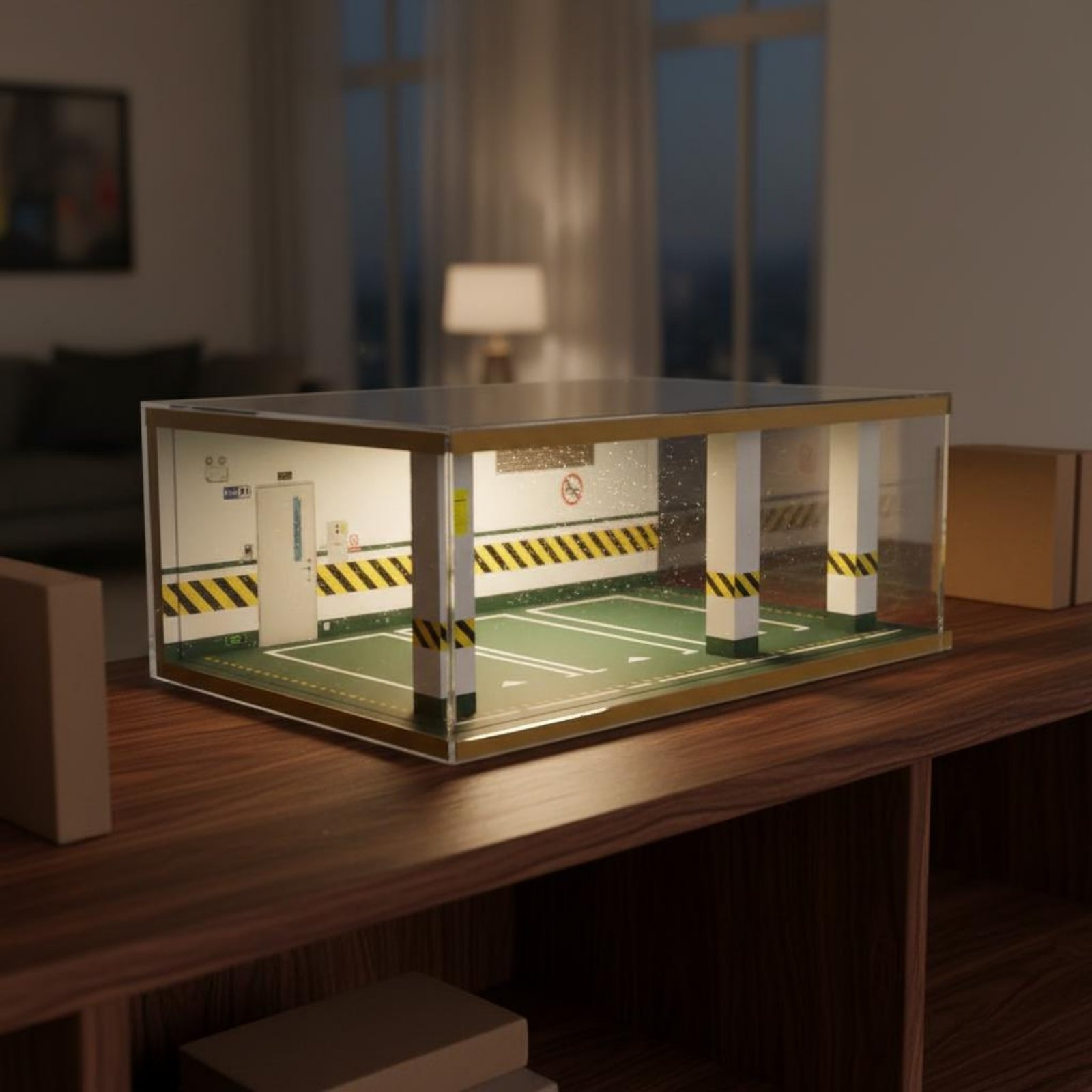 1:24 Scale Parking Garage Wood - đánh giá và giá Frame Display Wood