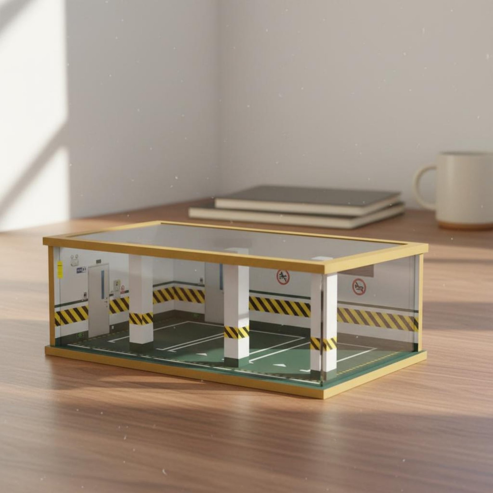 1:24 Scale Parking Garage Wood - đánh giá và giá Frame Display Wood