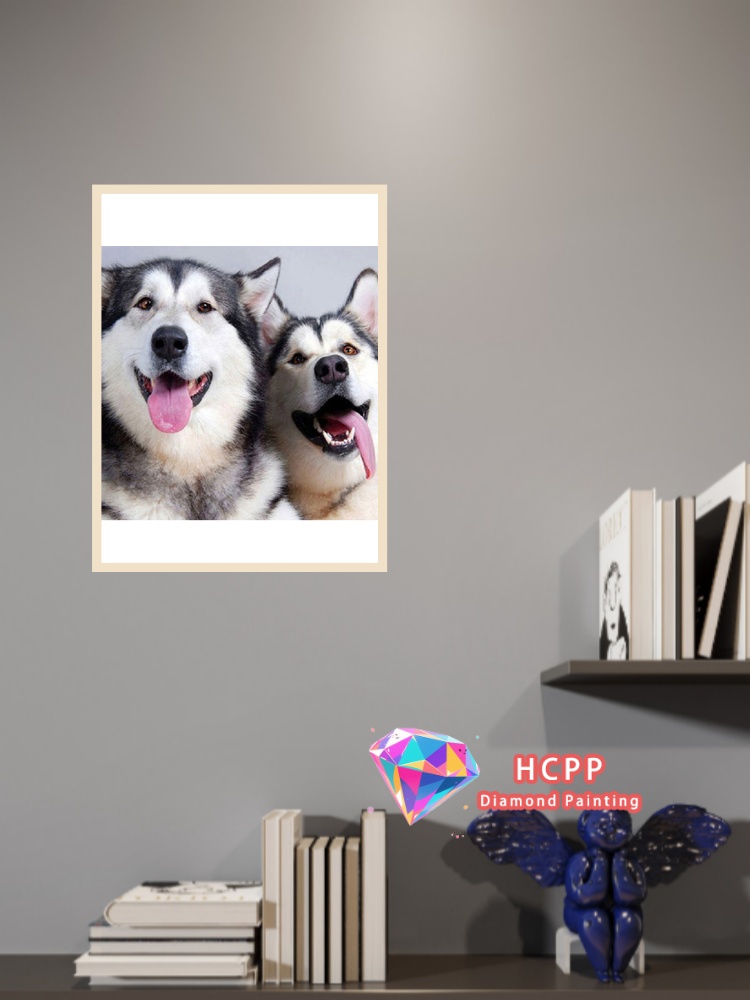 Animal Husky Picture Diamond P - đánh giá và giá Embroidery Icon