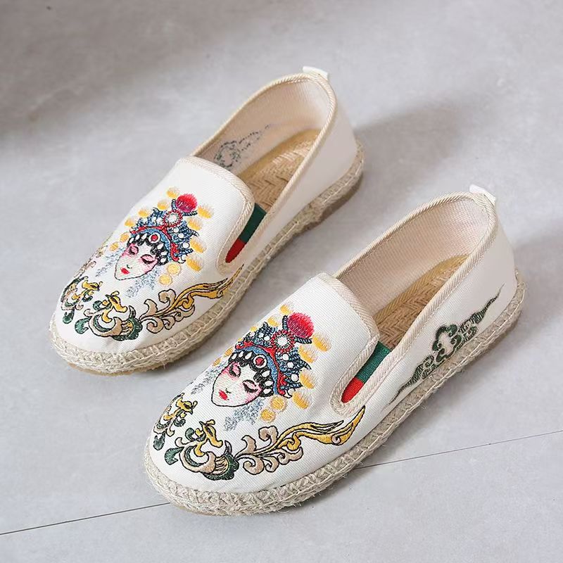 Women Flat Sole Embroidered Cl - đánh giá và giá Embroidery Fabric