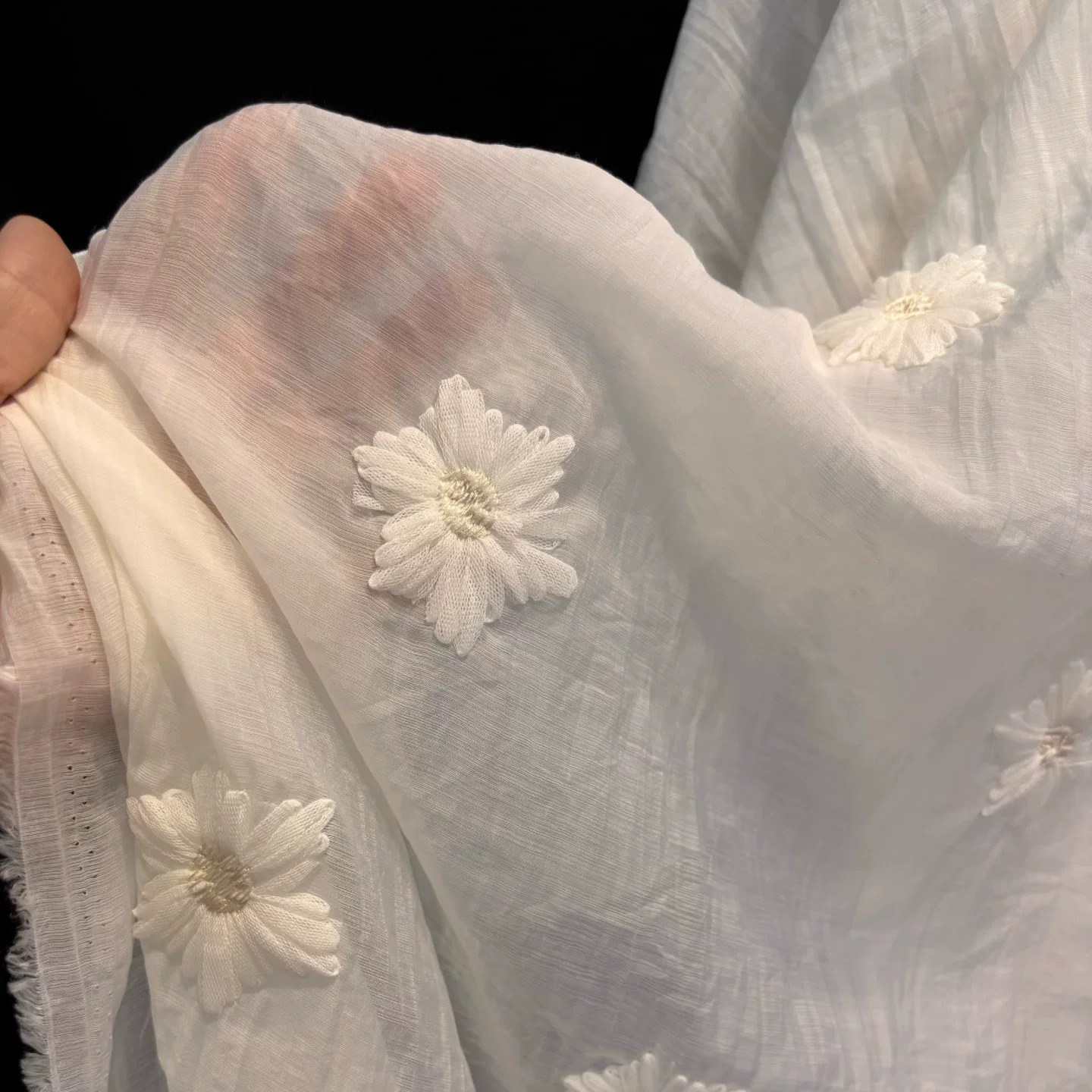 1yard Chiffon yarn micro pleat - đánh giá và giá Embroidery Yarns