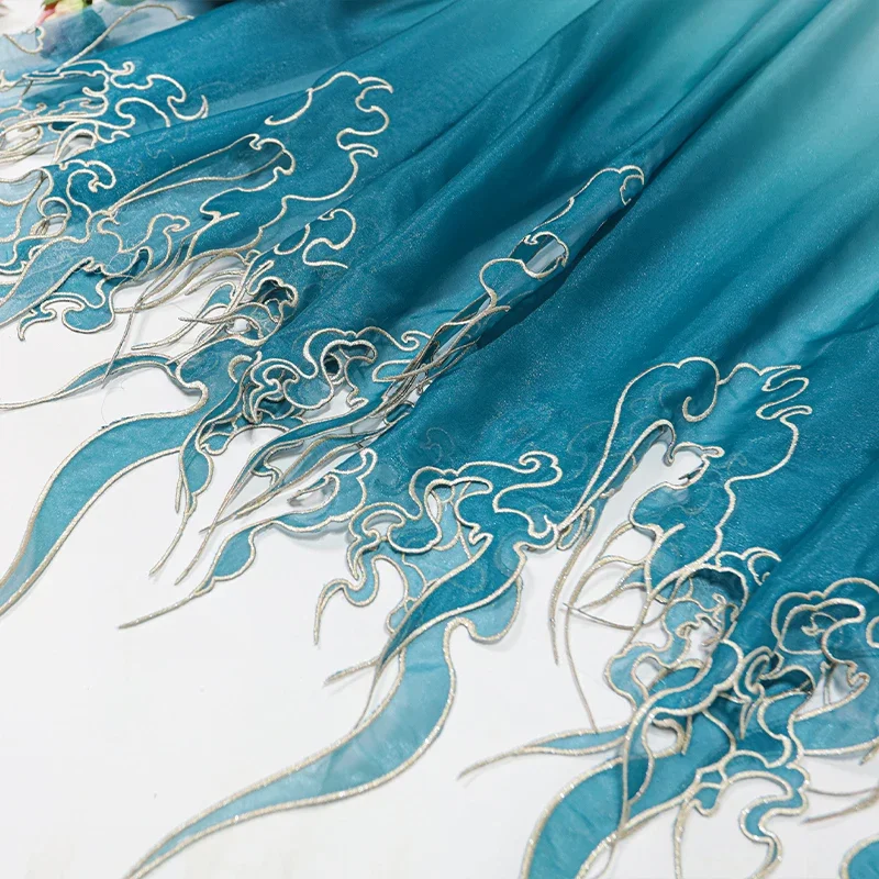 Chinese Style Embroidery Lotus - đánh giá và giá Embroidery Fabric