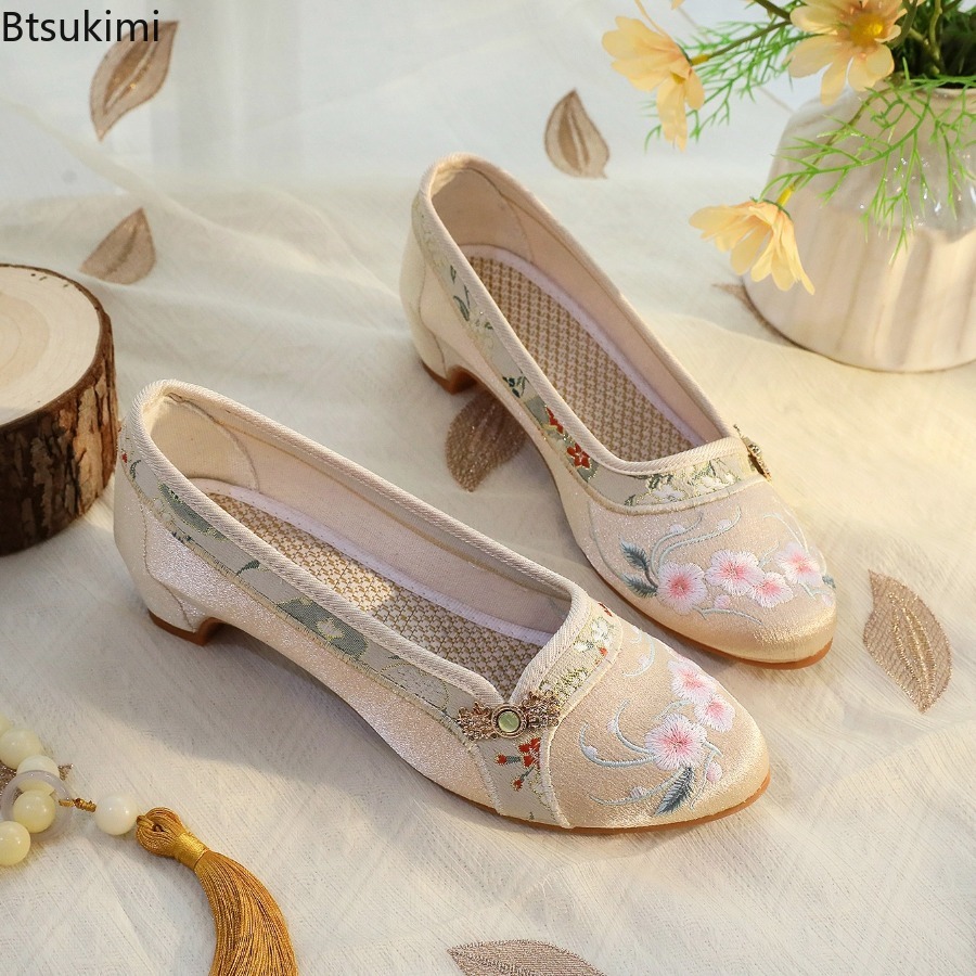 2026 New Women's Shoes Ethnic  - đánh giá và giá Embroidery Fabric