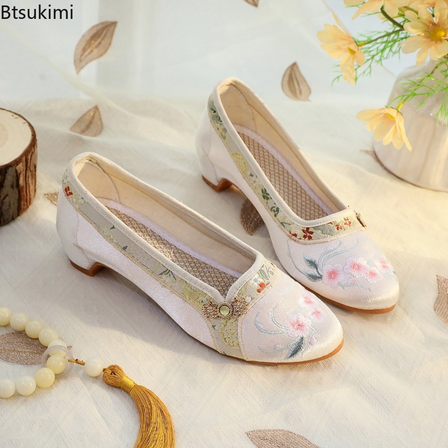 2026 New Women's Shoes Ethnic  - đánh giá và giá Embroidery Fabric