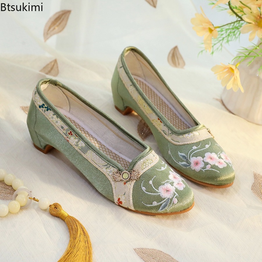 2026 New Women's Shoes Ethnic  - đánh giá và giá Embroidery Fabric