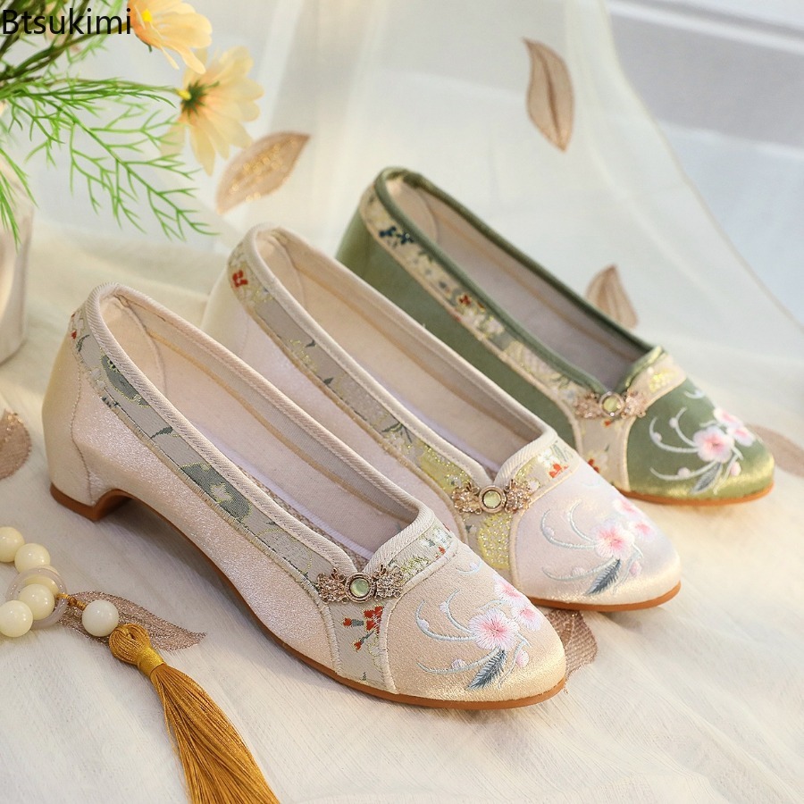 2026 New Women's Shoes Ethnic  - đánh giá và giá Embroidery Fabric