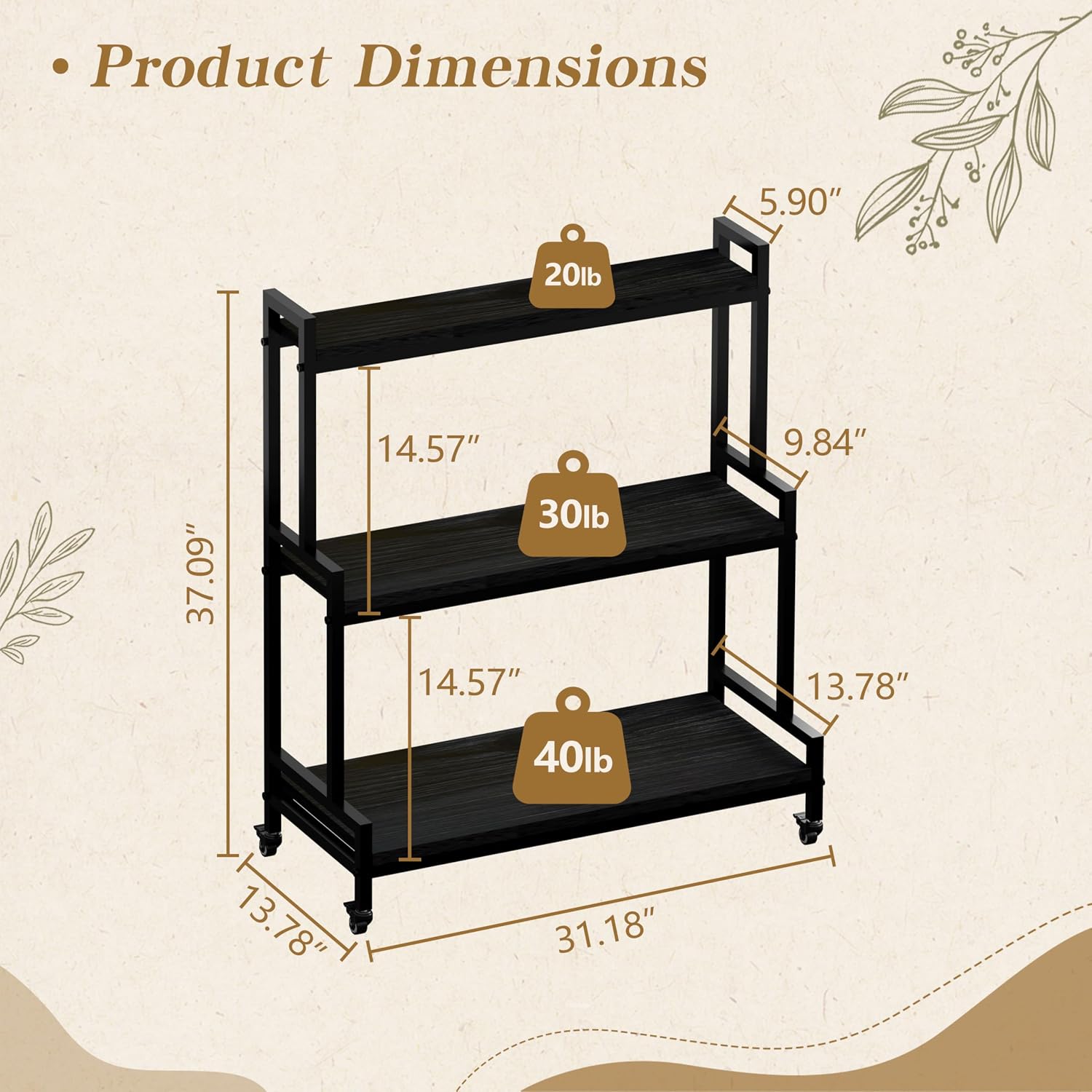 Rolling Ladder Style 3-Tier Pl - đánh giá và giá Frame Display Wood