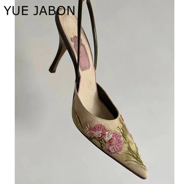 2025 Pointed Embroidered Women - đánh giá và giá Embroidery Flat Shoes
