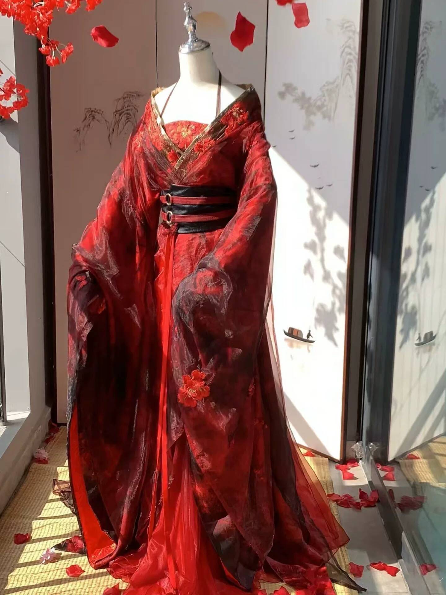 New Datura Red Hanfu Women Anc - đánh giá và giá Embroidery Style