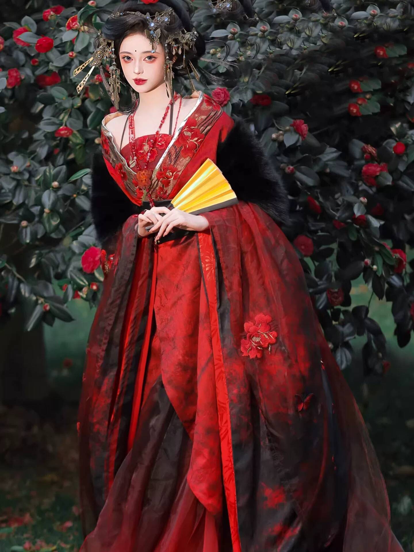 New Datura Red Hanfu Women Anc - đánh giá và giá Embroidery Style