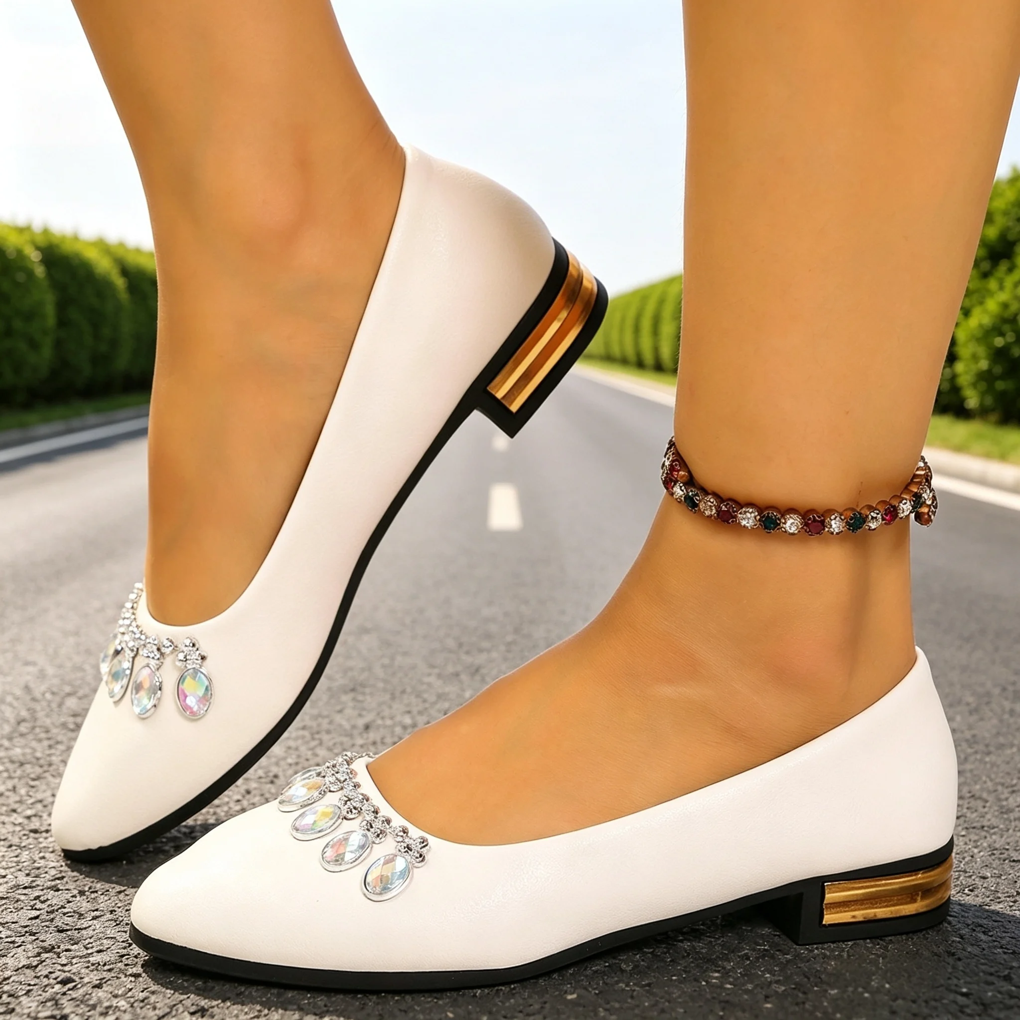 Women Flats Pointed Toe Ballet - đánh giá và giá Embroidery Flat Shoes