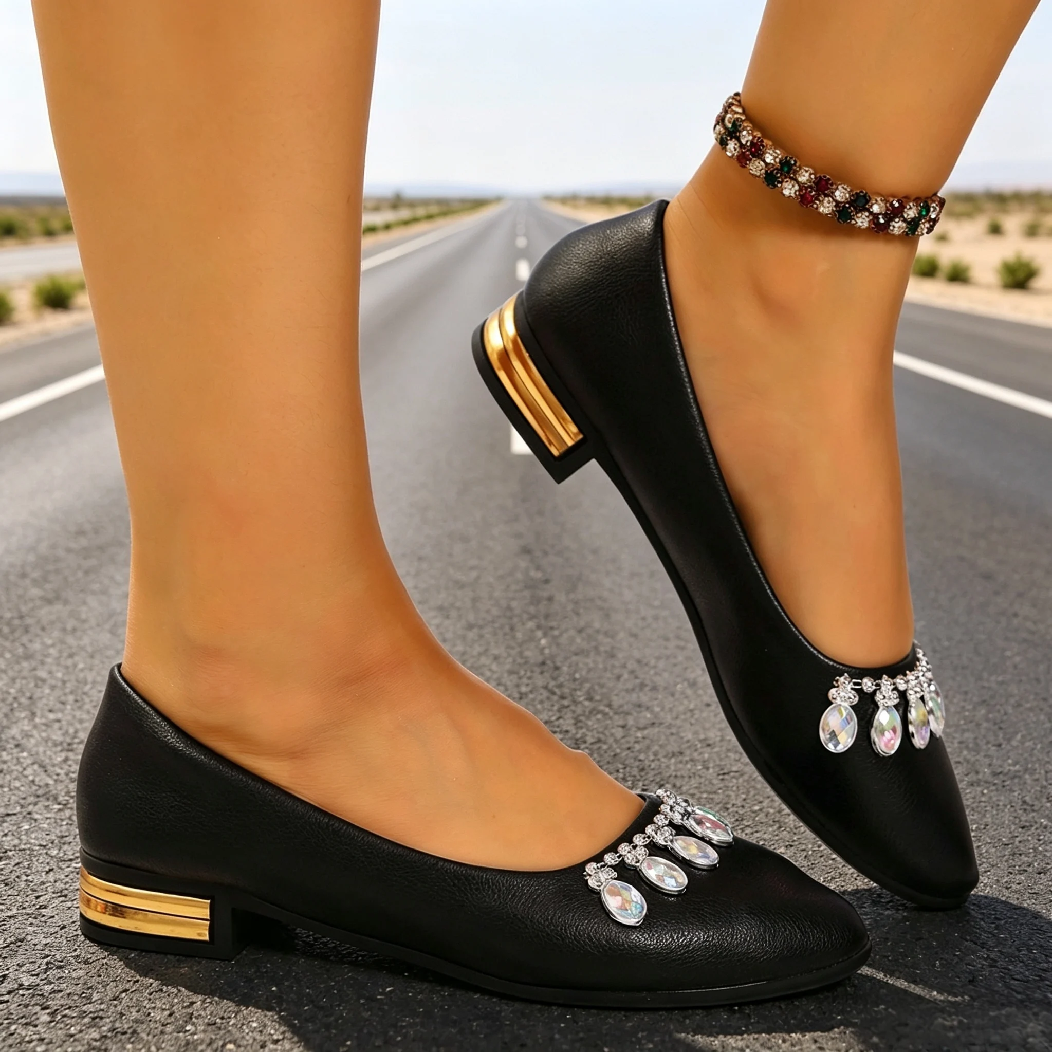 Women Flats Pointed Toe Ballet - đánh giá và giá Embroidery Flat Shoes