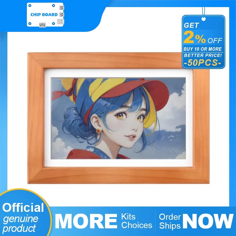 Waveshare ESP32-S3 PhotoPainte - đánh giá và giá Frame Display Wood