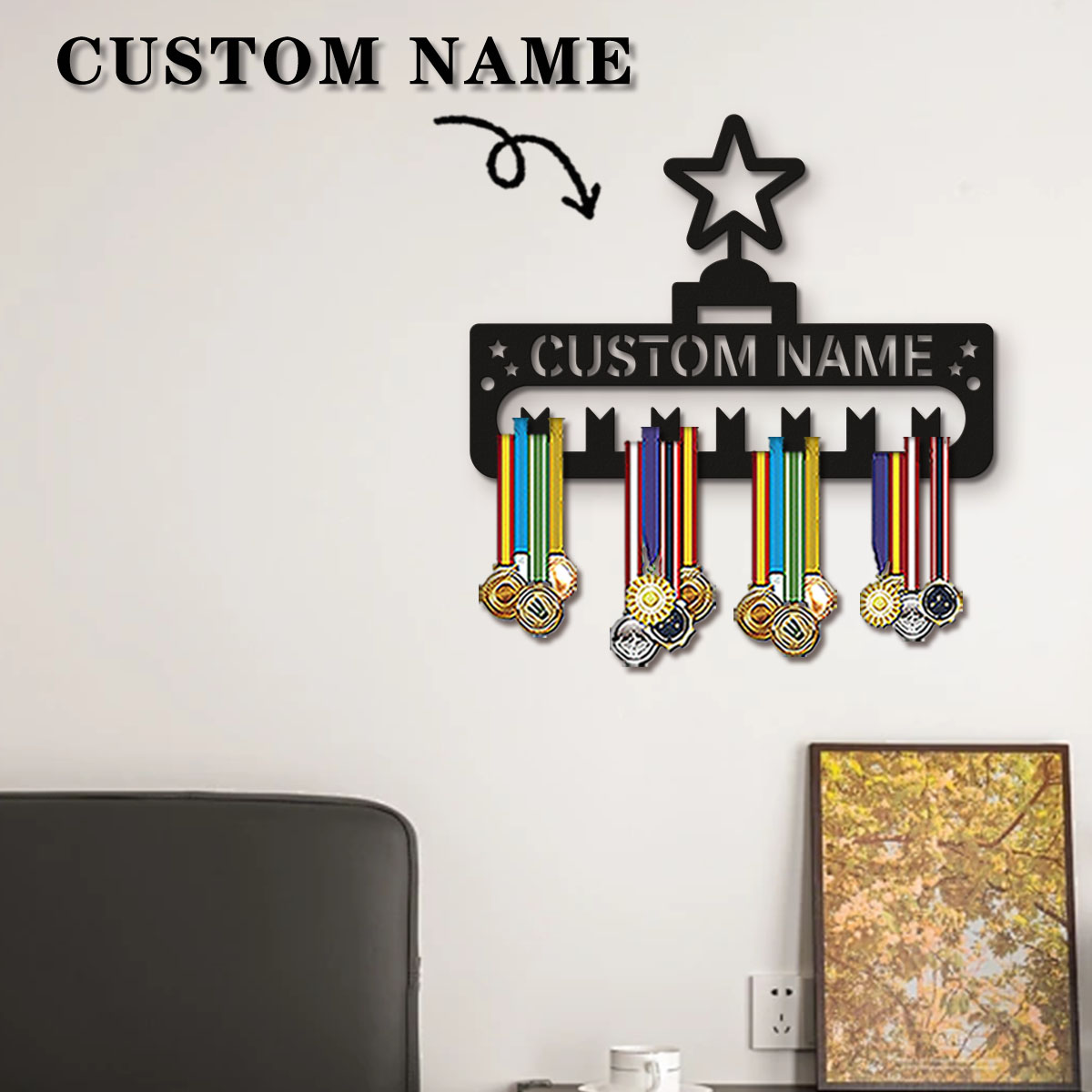 1pc Custom Modern Style Cartoo - đánh giá và giá Frame Display Wood