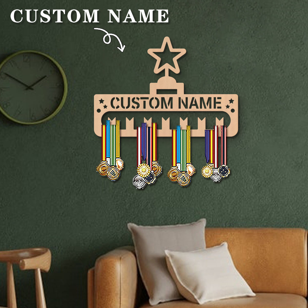1pc Custom Modern Style Cartoo - đánh giá và giá Frame Display Wood