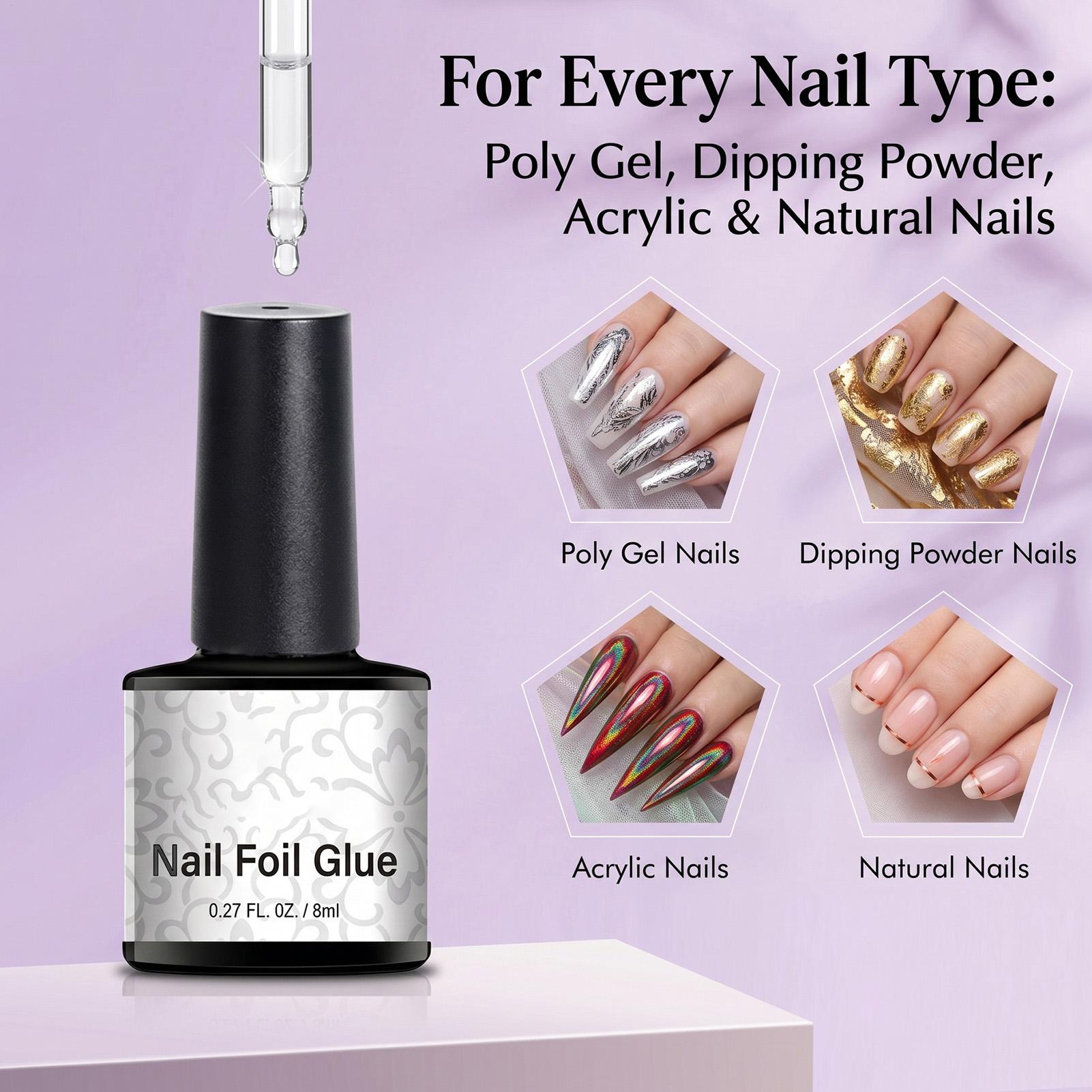 Nail Foil Glue 8ml Transfer Fo - đánh giá và giá Transfer Paper Carbon