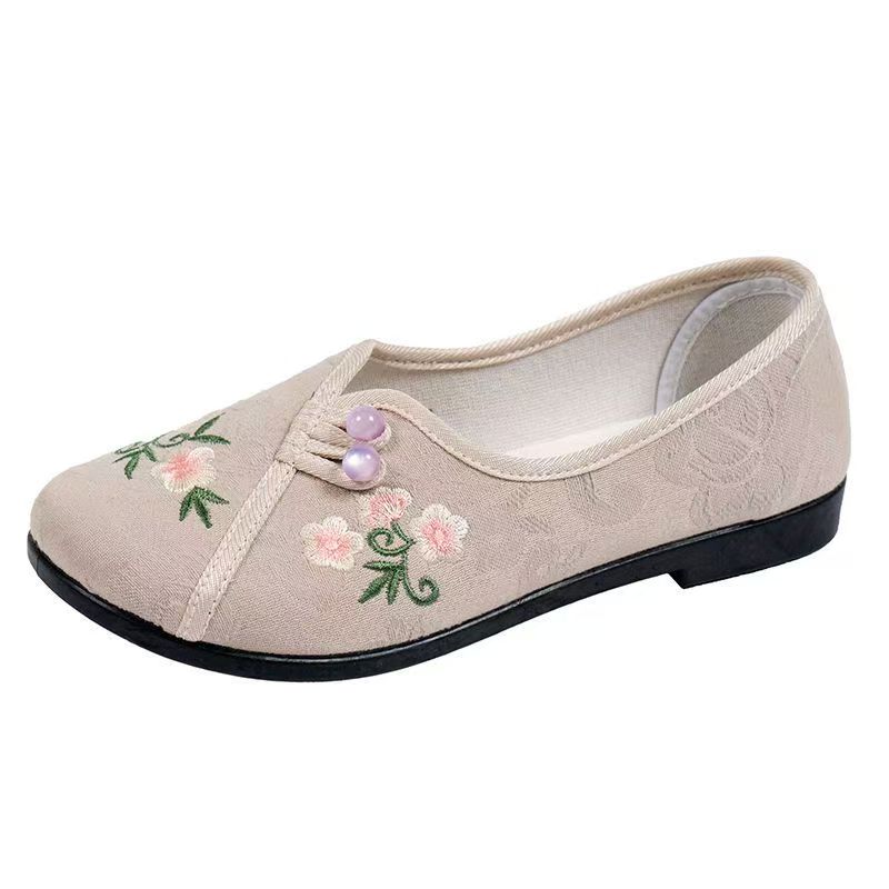 Chinese Style Women Flat sole  - đánh giá và giá Embroidery Fabric