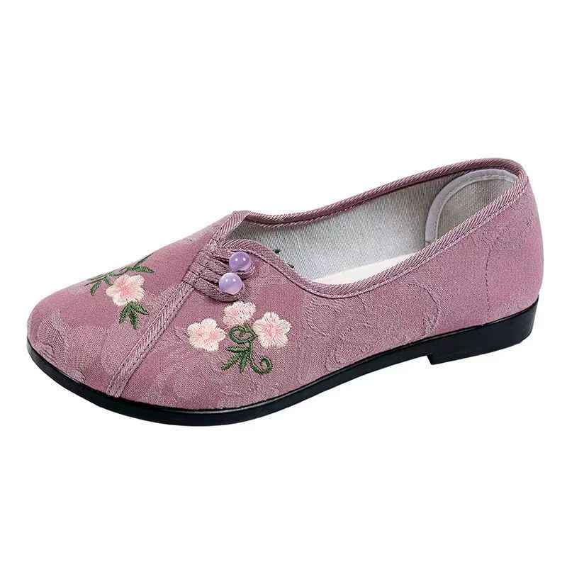 Chinese Style Women Flat sole  - đánh giá và giá Embroidery Fabric
