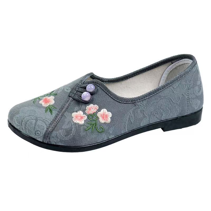 Chinese Style Women Flat sole  - đánh giá và giá Embroidery Fabric