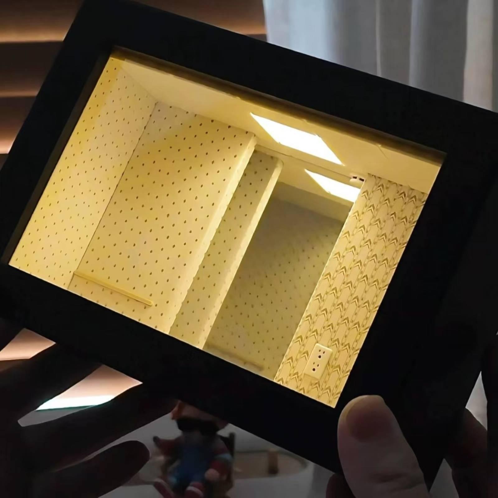 Wooden Shadow Box Endless Mirr - đánh giá và giá Frame Display Wood