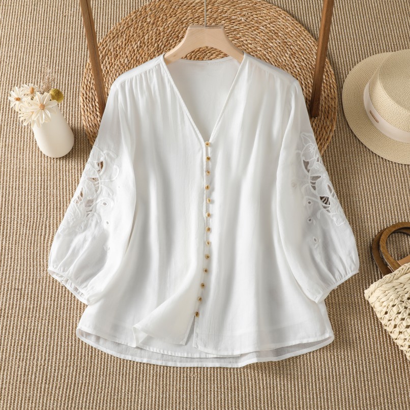 Design Casual Cotton Linen Hol - đánh giá và giá Embroidery Cardigan