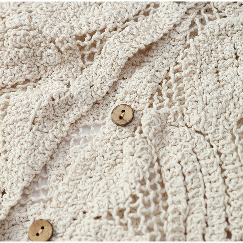 Women's Crochet Knit Shirts Bu - đánh giá và giá Embroidery Cardigan