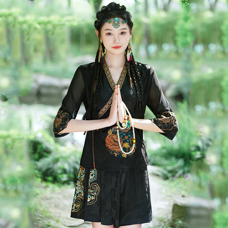 Ethnic Style Tang Suit Top A-L - đánh giá và giá Embroidery Cardigan