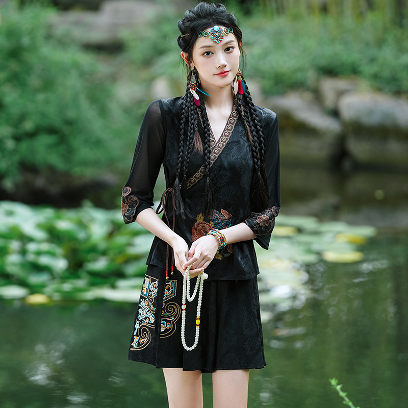 Ethnic Style Tang Suit Top A-L - đánh giá và giá Embroidery Cardigan