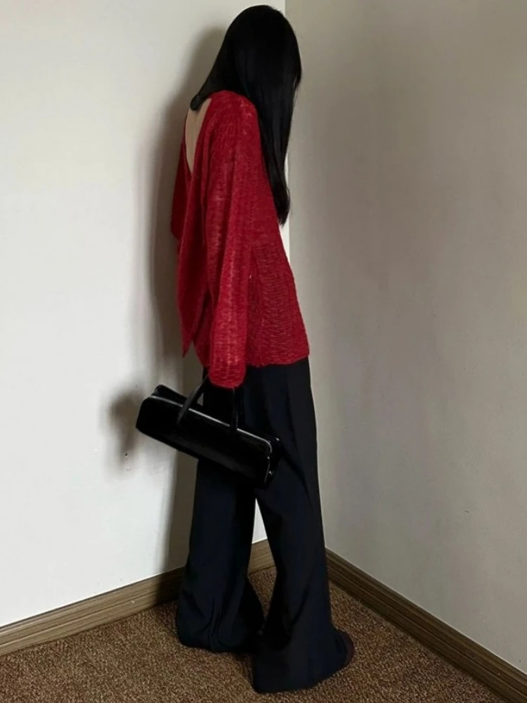 Y2K See-Through Knitted Women' - đánh giá và giá Embroidery Tshirt